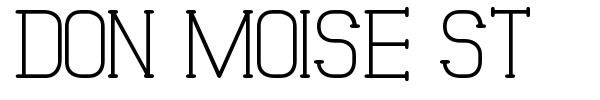 Don Moise St font preview